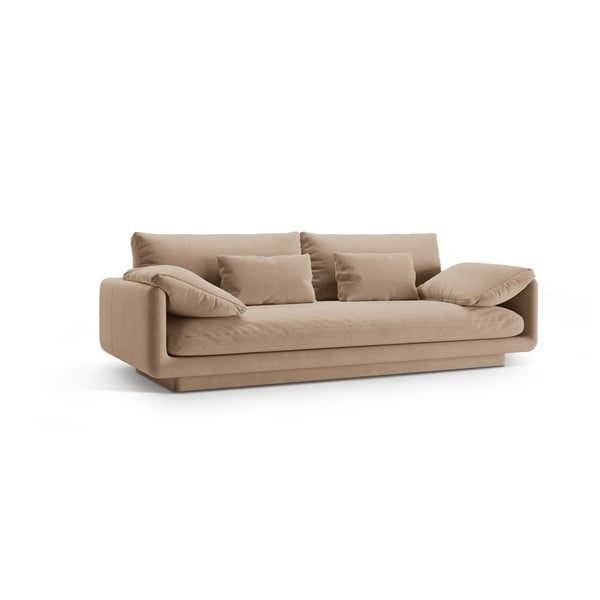 Bež baršunasti sofa 220 cm Torino – Micadoni -image-2