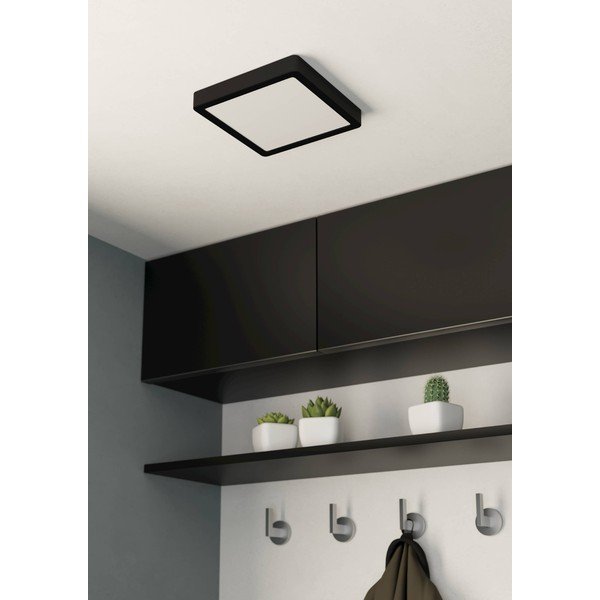 Crna LED stropna svjetiljka 21x21 cm FUEVA 5 – EGLO-image-1