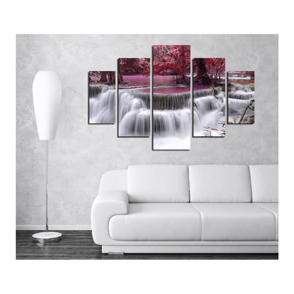Višedijelna slika Waterfall, 92 x 56 cm-image-1