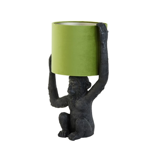 Zeleno-crna stolna lampa (visina 51 cm) Monkey - Light & Living-image-3