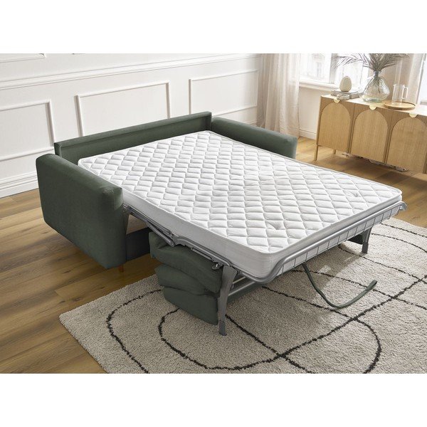 Zelena sofa za spavanje/sklopiva 200 cm Cocoone – Bobochic Paris-image-1