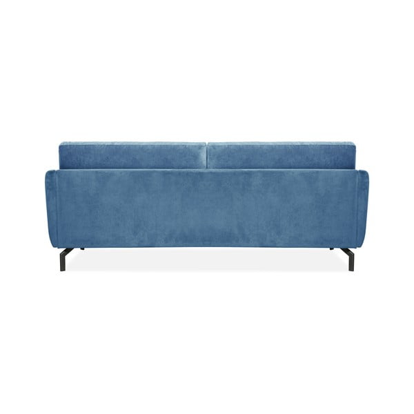 Plava sofa s baršunastom površinom Scandic Magic, širine 230 cm-image-3