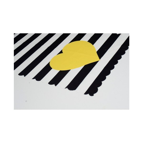 Nadstolnjak 45x140 cm Black Stripes – Minimalist Cushion Covers-image-1