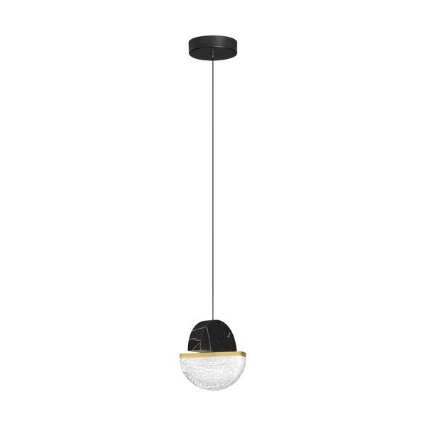 Crna metalna LED viseća svjetiljka s mogućnosti zatamnjivanja ø 16 cm Dorin – Nova Luce