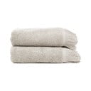 Set s 2 sivo-smeđa ručnika od 100% pamuka Bonami Selection, 50 x 90 cm