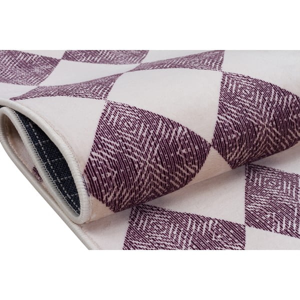 Ljubičasto-bež perivi tepih 160x100 cm - Vitaus-image-1