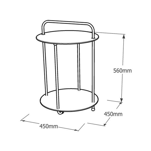 Metalni okrugao vrtni stol ø 45 cm Plip – Ezeis-image-4