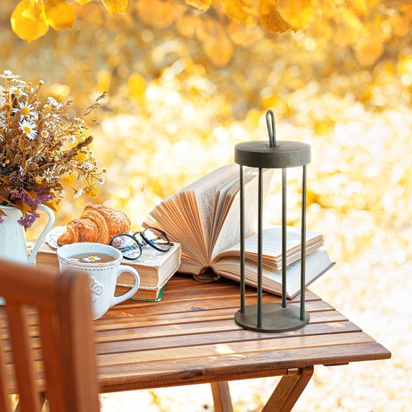 Crna LED stolna lampa (visina 36 cm) Kante – Fischer & Honsel-image-1