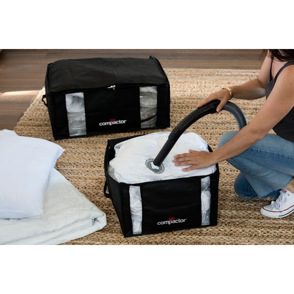 Crna kutija za pohranu odjeće Compactor XXL Black Edition 3D Medium, 125 l-image-1