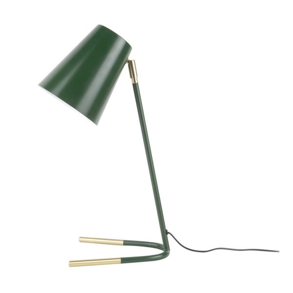 Zelena stolna svjetiljka s detaljima u zlatnoj boji Leitmotiv Noble
