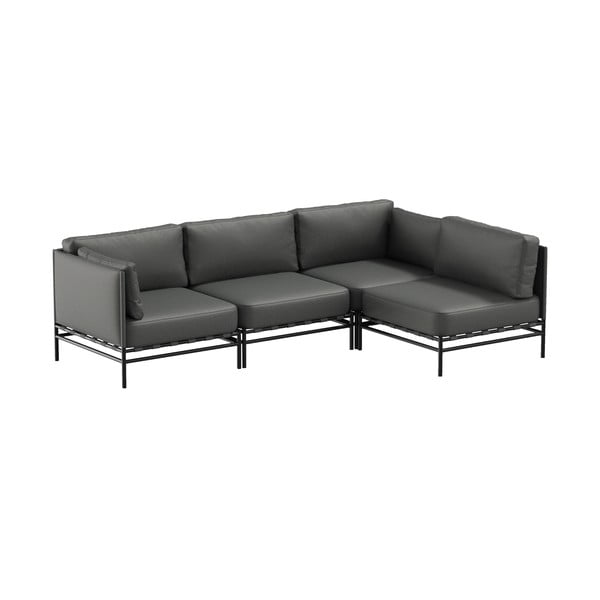 Tamno sivi vrtni modularni kauč 234 cm Dandy – Sit Sit