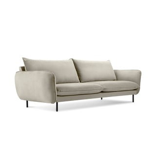 Bež baršunasta sofa Cosmopolitan Design Vienna, 200 cm