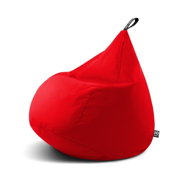 Crvena dječja vreća za sjedenje Drop M – So Soft?