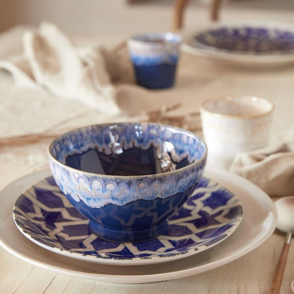 Plave zdjele u setu 4 kom od kamenine ø 15 cm Latte – Costa Nova-image-1