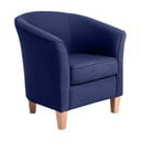 Tamnoplava fotelja Max Winzer Livia Dark Blue