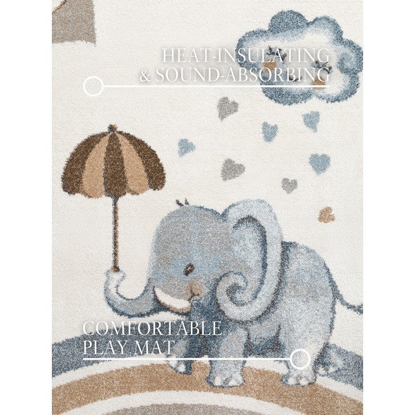 Krem dječji tepih 120x170 cm Walk like an Elephant Rainy Party – Villeroy&Boch-image-2