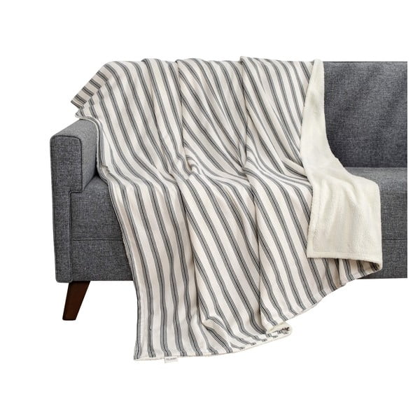 Bijela/antracitno siva deka 150x190 cm Soren Wellsoft – Mijolnir