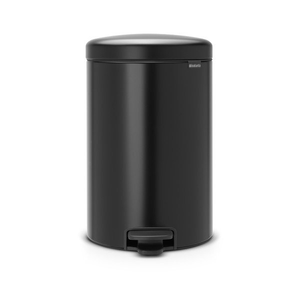 Mat crna željezna kanta za smeće s pedalom 20 l NewIcon – Brabantia