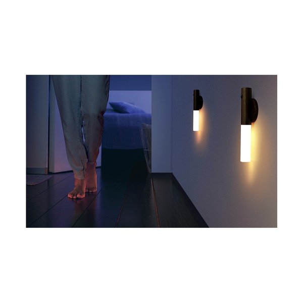 Smeđa LED zidna lampa s USB Baton – Gingko-image-1