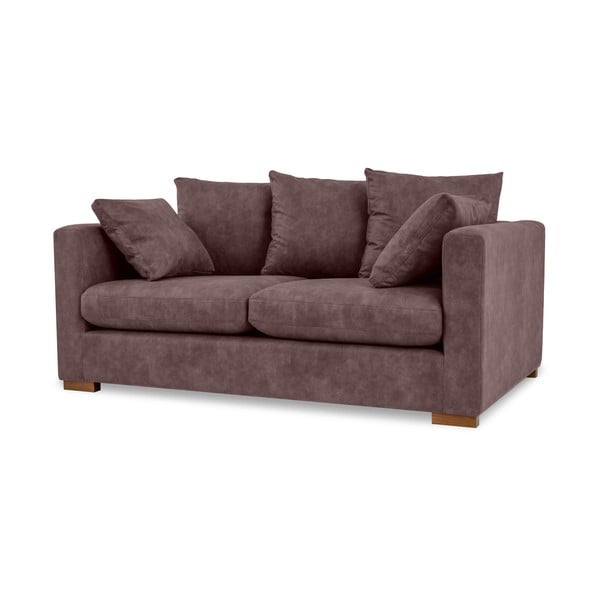 Tamno smeđa sofa od imitacije kože 175 cm Hamburg – Scandic-image-2