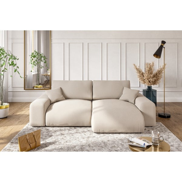 Bež kutna garnitura od samta (promjenjiva) Justin – Ropez-image-4