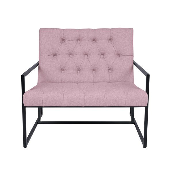 Svijetlo ružičasta fotelja Mazzini Sofas Aster-image-4