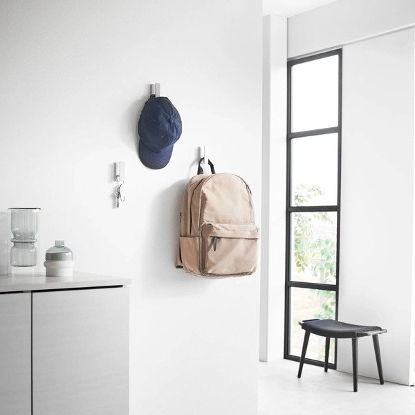 Bijele metalne zidne kuke u setu 3 kom Tower – YAMAZAKI-image-2