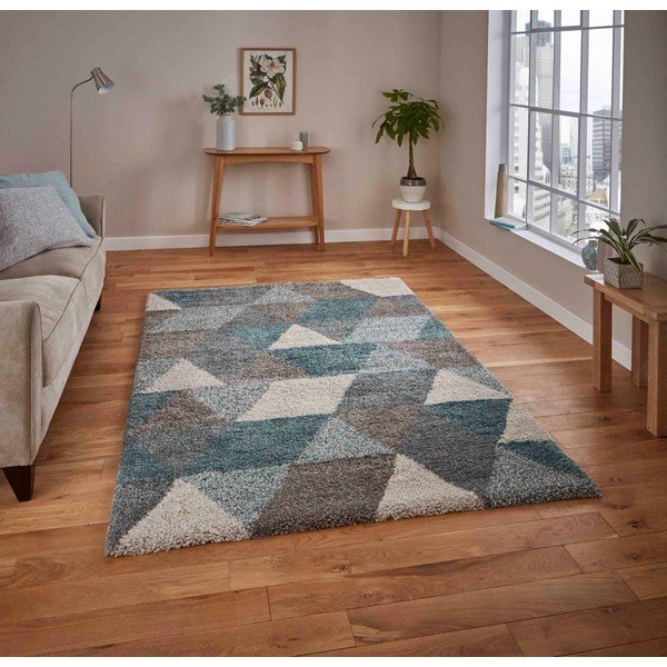 Sivo-plavi tepih Think Rugs Royal Nomadic Grey &amp; Teal, 120 x 170 cm-image-1
