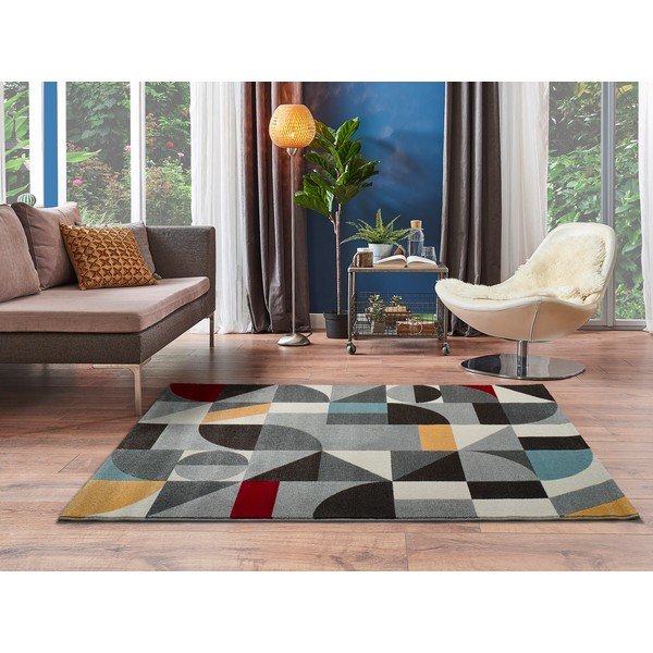 Sivi tepih Universal Delta Multi, 133 x 190 cm-image-1
