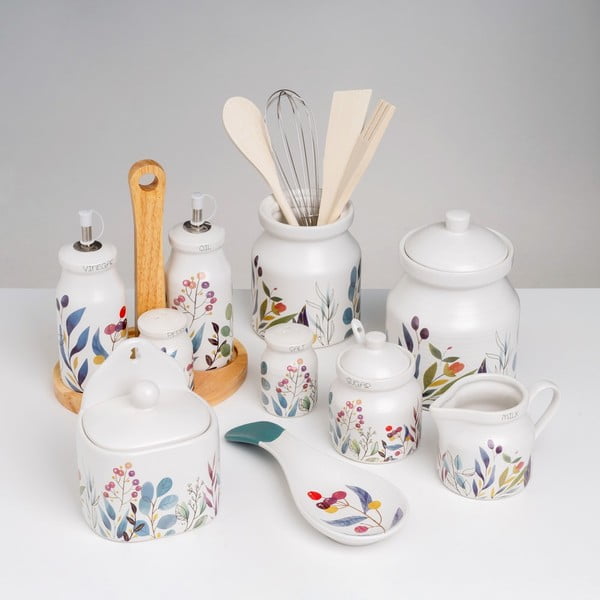 Drveni set kuhinjskog pribora 4 kom sa stalkom Berries – Casa Selección-image-1