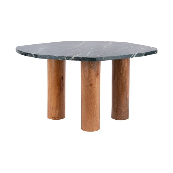 Pomoćni stol s pločom stola u mramornom dekoru 50x75 cm Organic   – Leitmotiv-image-3