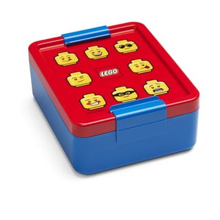 Plava kutija za užinu s crvenim poklopcem LEGO® Iconic