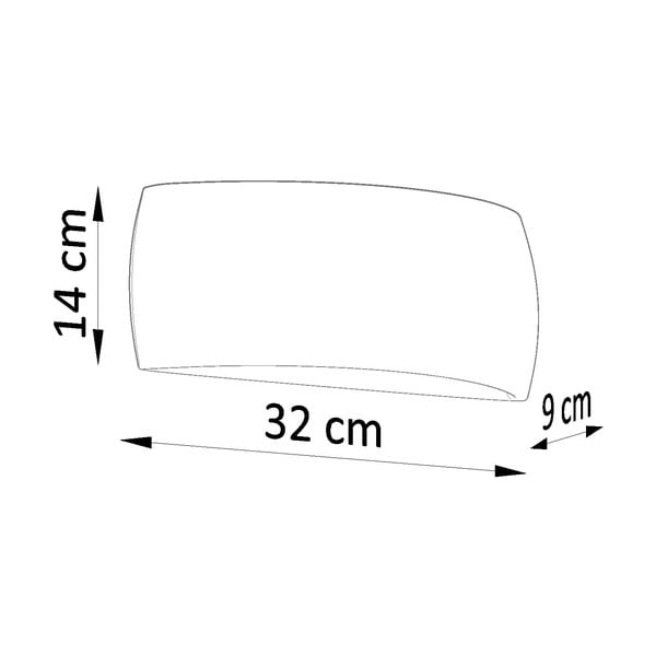 Bijela zidna svjetiljka Sollux Palermo-image-3