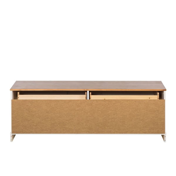 Bijela TV komoda od masivnog bora 137x47 cm Anita – Støraa-image-4