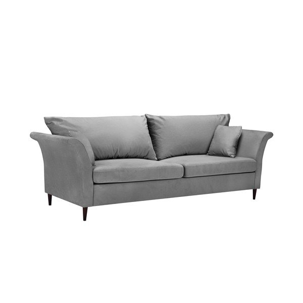 Svijetlo sivi kauč na razvlačenje s prostorom za odlaganje Mazzini Sofas Pivoine-image-2