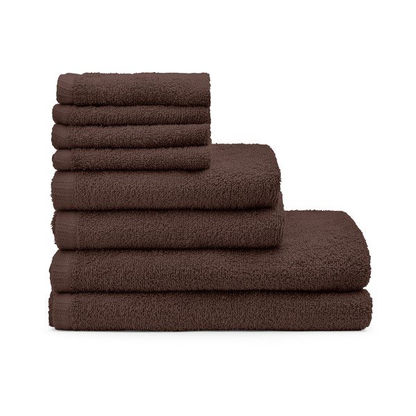 Smeđi brzosušeći/od frotira pamučni set ručnika 8 kom Quick Dry – Catherine Lansfield