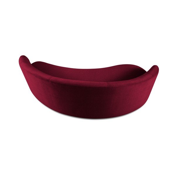 Bordo baršunasta asimetrična sofa Mazzini Sofas Debbie, lijevo-image-3