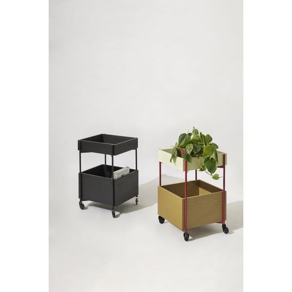 Kolica od jasena na kotačima 42x37 cm Fresh - Hübsch-image-4