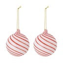 Stakleni božićni ukrasi u setu 2 kom ø 8 cm Zwirl – Bloomingville