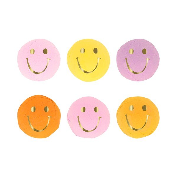Party dodaci u setu 6 kom Happy Face Icons Surprise Balls – Meri Meri-image-2