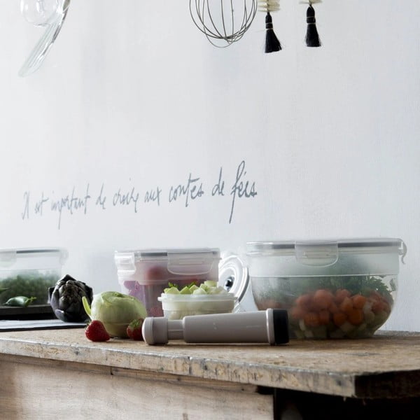 Set s 4 kutije za hranu i vakuumska pumpica Compactor Food Saver-image-1