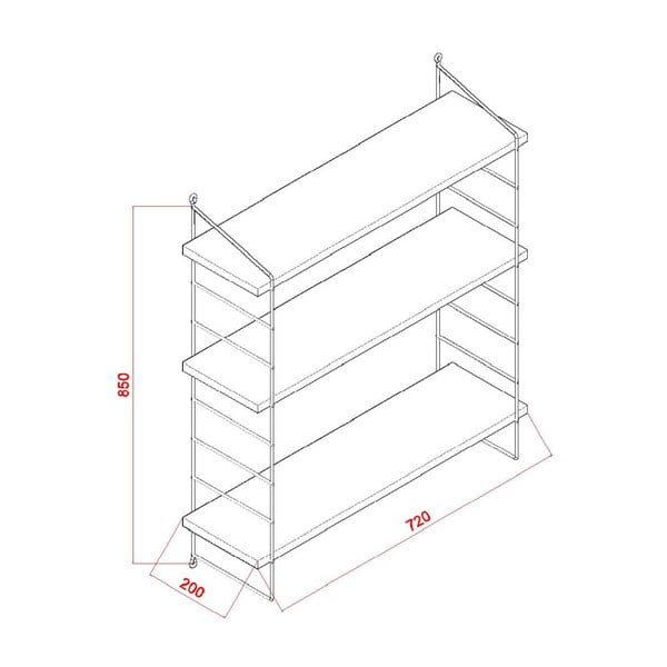 Sjajna bijela polica Armon-image-2