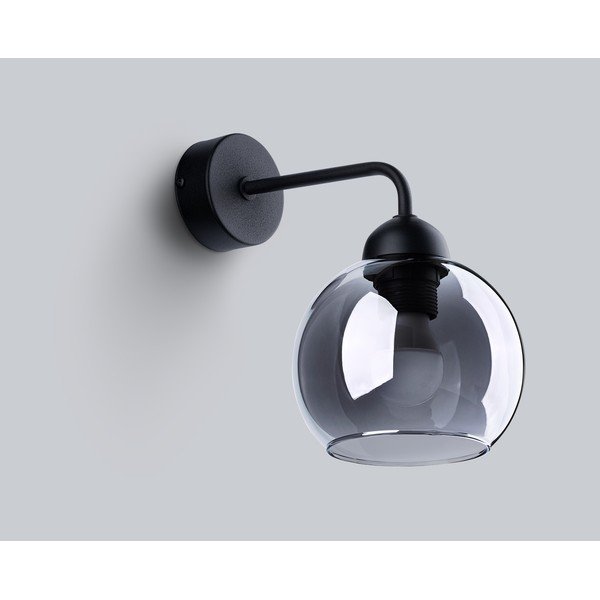 Crna zidna lampa ø 15 cm Grande – Sollux-image-3