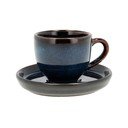 Crna/plava keramička šalica za espresso 70 ml Gastro Dark Blue/Black – Bitz