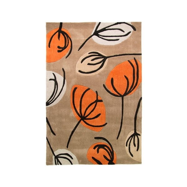 Tepih Fifties Floral 120x170 cm, narančasta