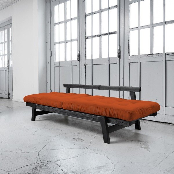 Kauč na razvlačenje Karup Step Black / Orange-image-2