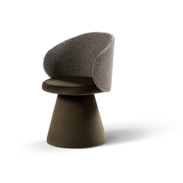 Tamno zelena baršunasti fotelja Inez – Micadoni -image-2