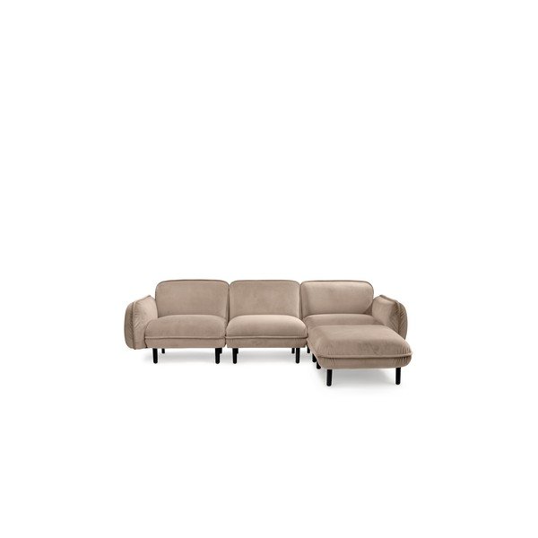 Bež baršunasta sofa EMKO Bean-image-4