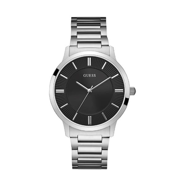 Muški sat s remenom od nehrđajućeg čelika u srebrnoj boji Guess W0990G1