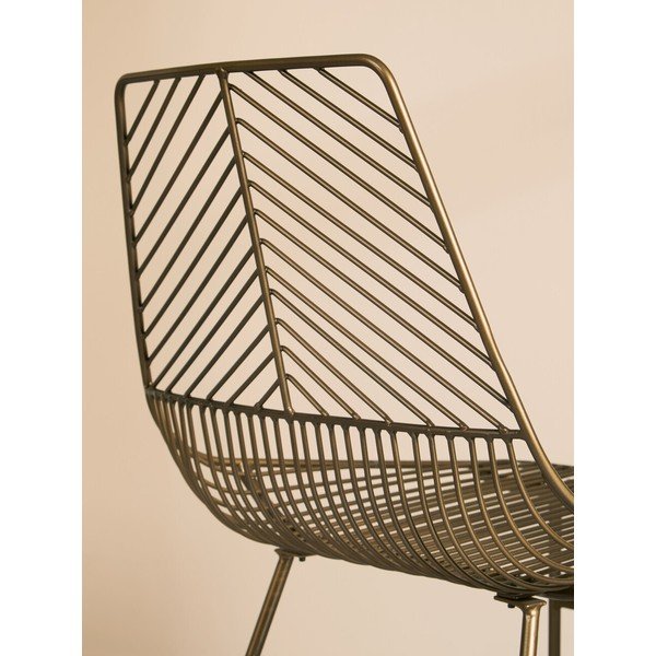 Metalna blagovaonska stolica u brončanoj boji District – Premier Housewares-image-4